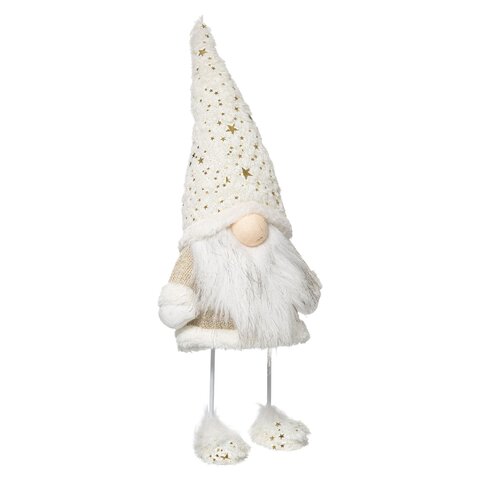 Gnome H45cm wit goud