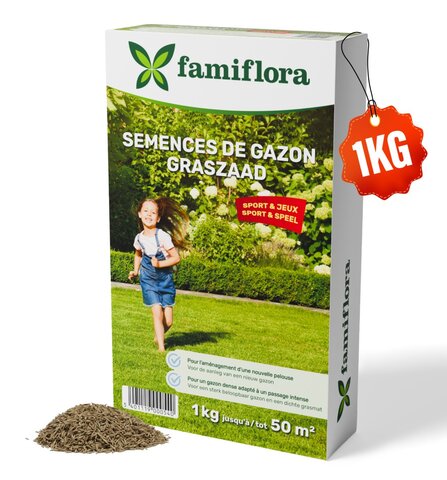 Graszaad speel & sport 1 kg (tot 50 m²) - afbeelding 3