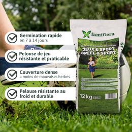 Graszaad Speel & Sport 12kg (tot 600 m²) - afbeelding 3