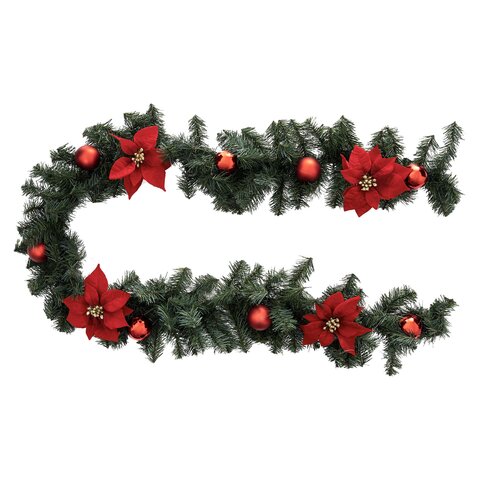 Guirlande 2m Poinsettia