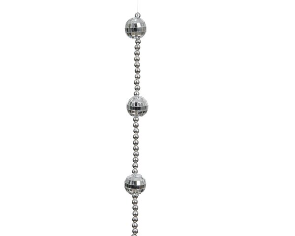 Guirlande 3x172cm styropor argent