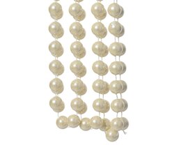 Guirlande de perles xxl 270cm - crème
