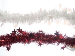 guirlande etoile rouge blanc