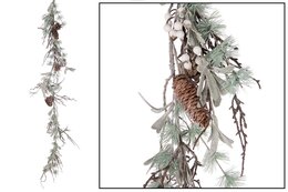 guirlande houx/ pomme de pin 120cm - image 2