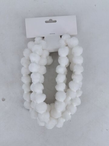 Guirlande L200cm coton blanc