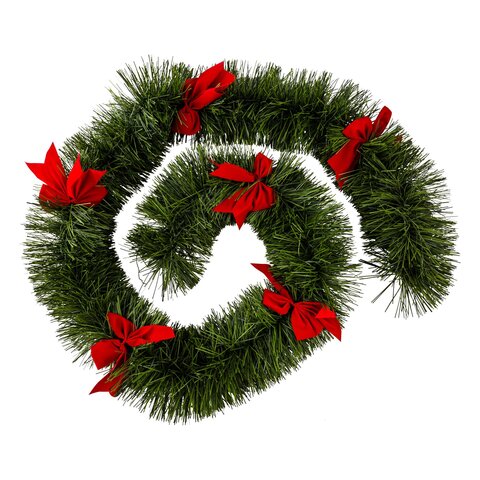 Guirlande Red Ribbon 200x6x2,7m boa noeud