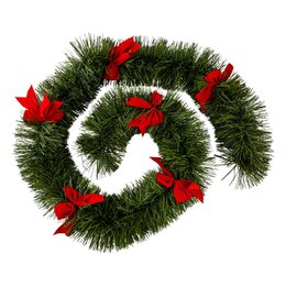 Guirlande Red Ribbon 200x6x2,7m boa noeud