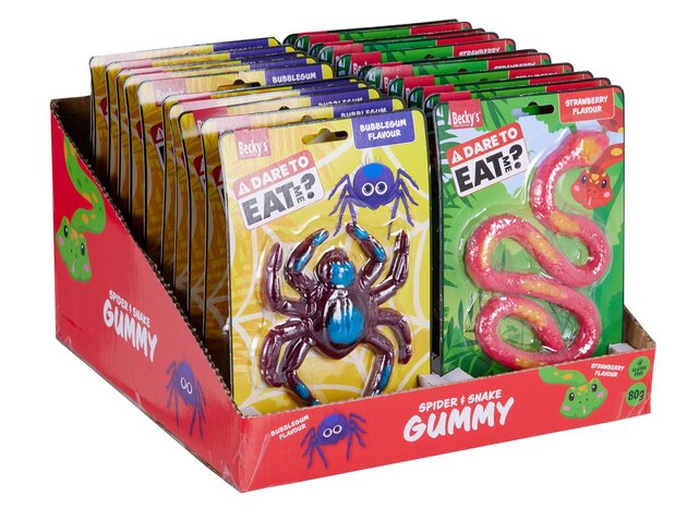 Gummy 80g 2ass snake & spider - afbeelding 3