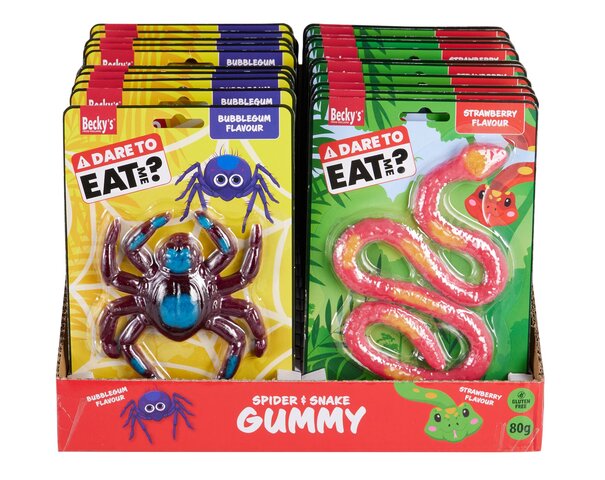 Gummy 80g 2ass snake & spider - afbeelding 2
