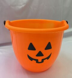 halloween - seau potiron 20x15cm - image 2
