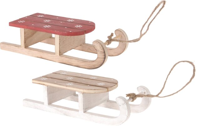 Hangend slee H36cm 2ass kleuren