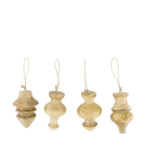 Hanger 6x10cm hout 4ass