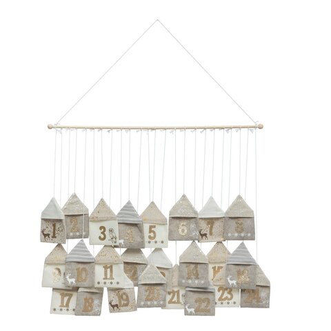 Hanger Adventskalender L90cm beige