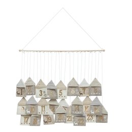 Hanger Adventskalender L90cm beige