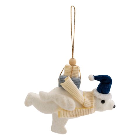 Hanger beer met cadeau H12cm