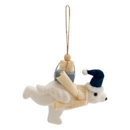 Hanger beer met cadeau H12cm