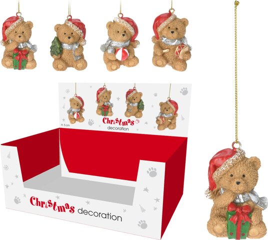 Hanger beertje 4x5cm 4ass