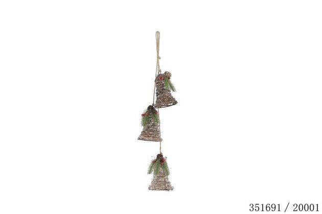 Hanger bel 9x13cm bruin