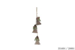 Hanger bel 9x13cm bruin