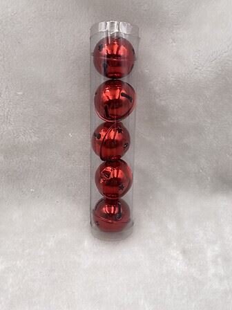 Hanger bel D5cm rood 5stuks