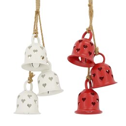 Hanger bell 18xH45cm 2ass