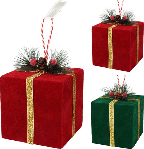 Hanger cadeau 10x10cm 2ass