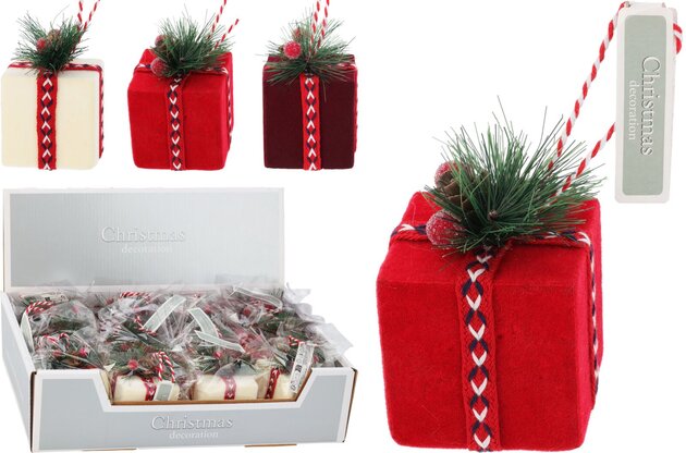 Hanger cadeau 6x6cm 3ass