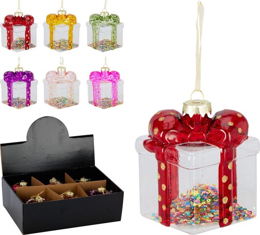 Hanger cadeau H9cm 6ass