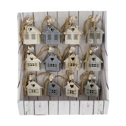 Hanger chalet 9x9cm hout asst
