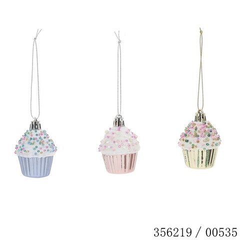 Hanger cupcake 4x6cm 3ass