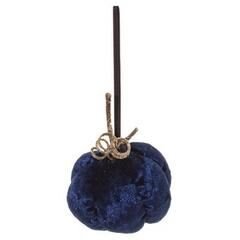 Hanger D7cm textiel blauw
