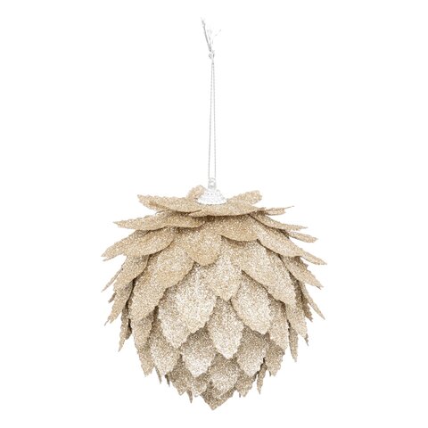 Hanger dennenappel D10cm goud