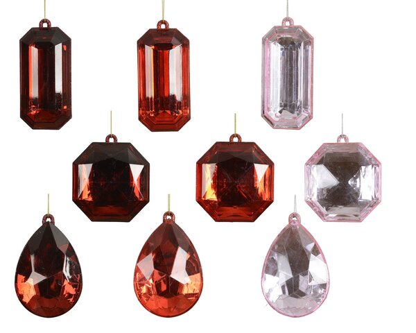 Hanger diamanten 8x12cm 9ass