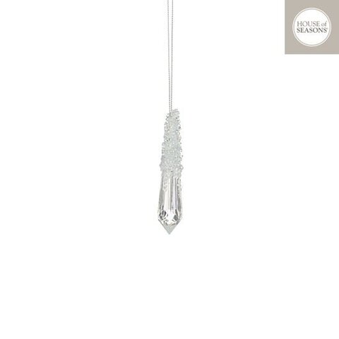 Hanger druppel 3x10cm lichtgroen