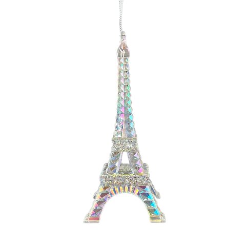 Hanger Eiffel Tower kunststof zilver