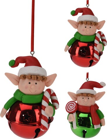 Hanger elf met bel 2ass