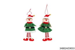 Hanger elfje H19cm 2ass - meisje+jongen