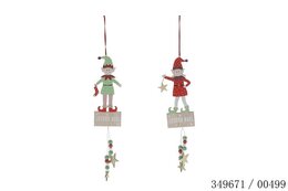 Hanger elfje H34cm 2ass