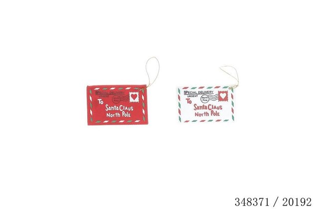 Hanger envelop 12x8x0,3cm vilt 2ass