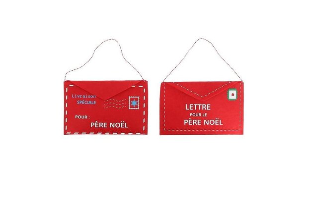 Hanger enveloppe 26x16cm 2ass - rood