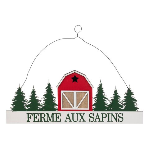 Hanger "Ferme aux sapins" L45xH30cm