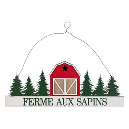 Hanger "Ferme aux sapins" L45xH30cm
