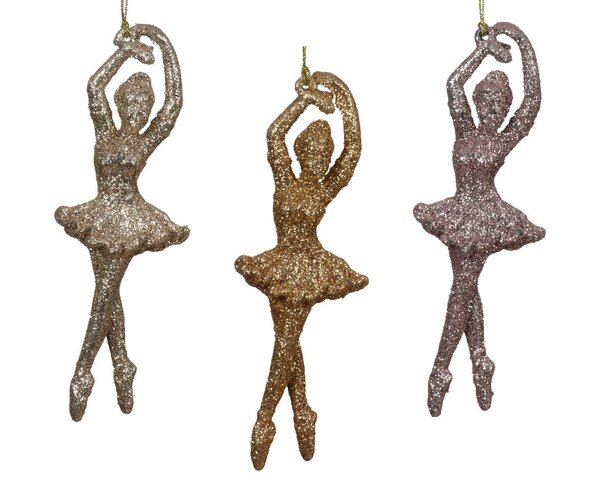 Hanger figuur ballerina 5x15cm 3ass