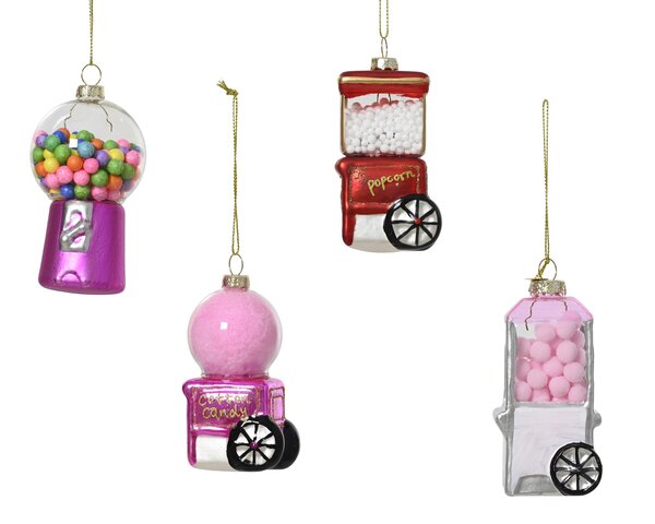 Hanger food D9cm glas 4ass