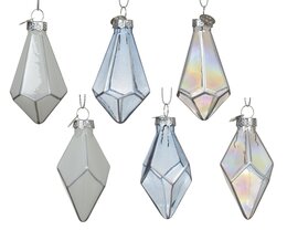 Hanger glas H7cm 6ass