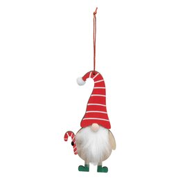 Hanger gnome H13cm met candycane