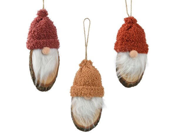 Hanger gnome H17cm hout 3ass