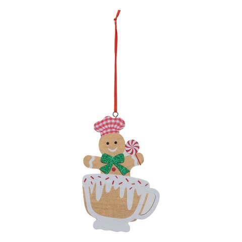 Hanger H12cm peperkoek in tas hout