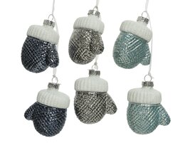 Hanger handschoen 2stuks glas 3ass