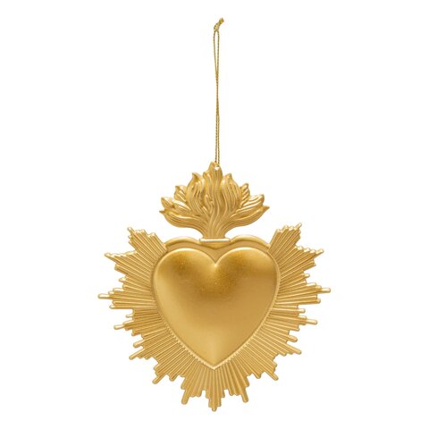 Hanger hart D14cm metaal goud